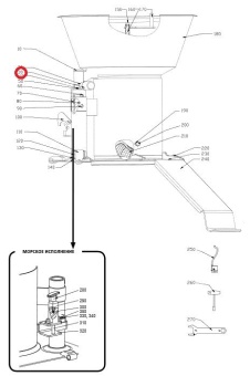 Ручка, I280-65-M8 Hallde 10343 в ШефСтор (chefstore.ru)
